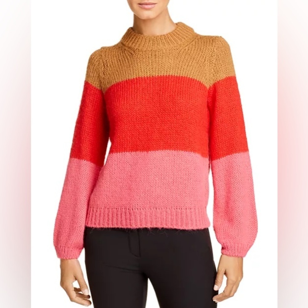NWT Vero Moda Wine Color-Block Sweater
